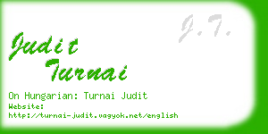 judit turnai business card